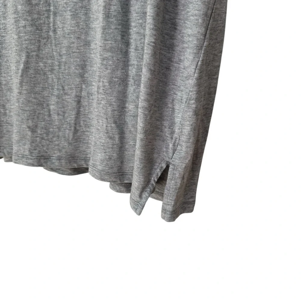 Michael Kors Flutter Sleeve Gray Short-Sleeve T-Shirt, Large